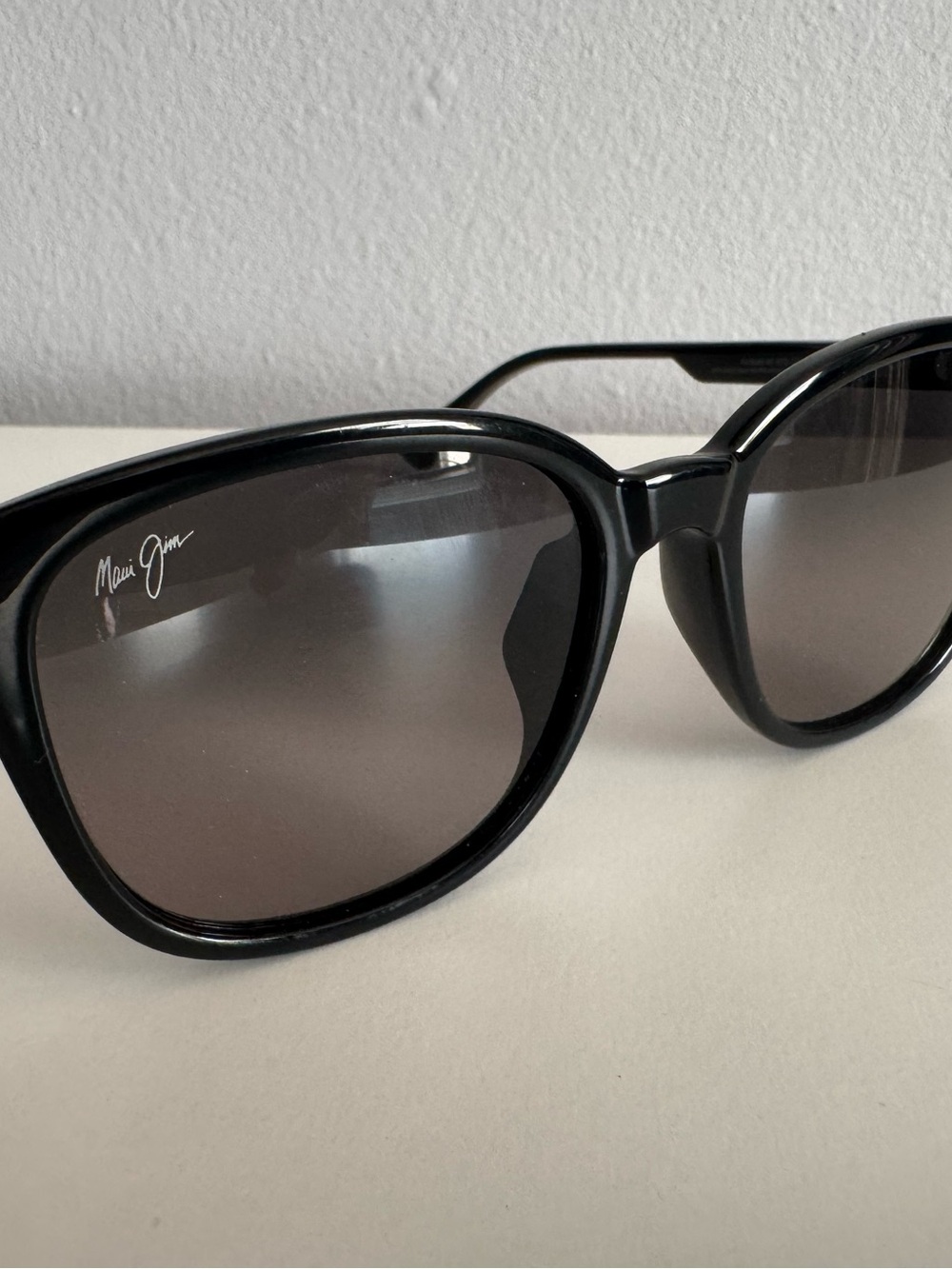 Maui Jim Ku‘ikahi AF STG-SG Polarized Sunglasses Black / Gray 55mm Made in Italy - Picture 8 of 12
